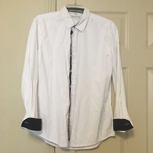 Men’s White Button Up